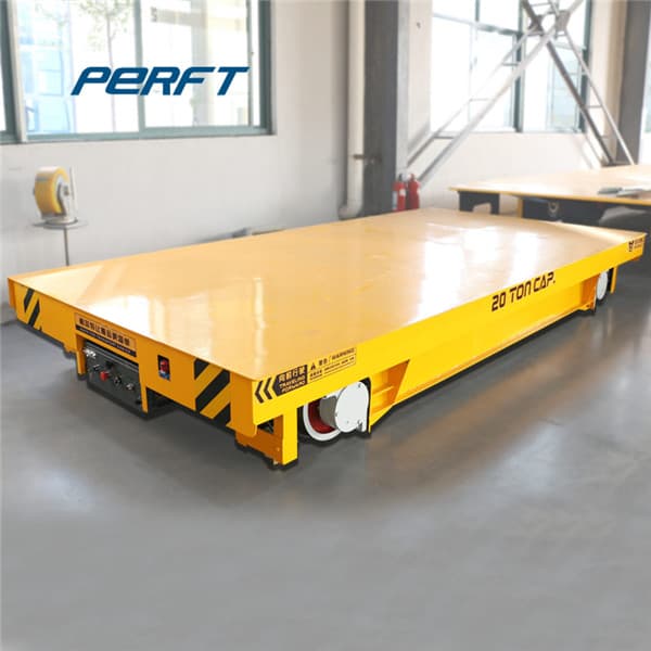Cable Reel Operated Electric Flat Cart For Merchandise